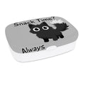 Lunch Box - Wide-Eyed Black Cat (Grey)
