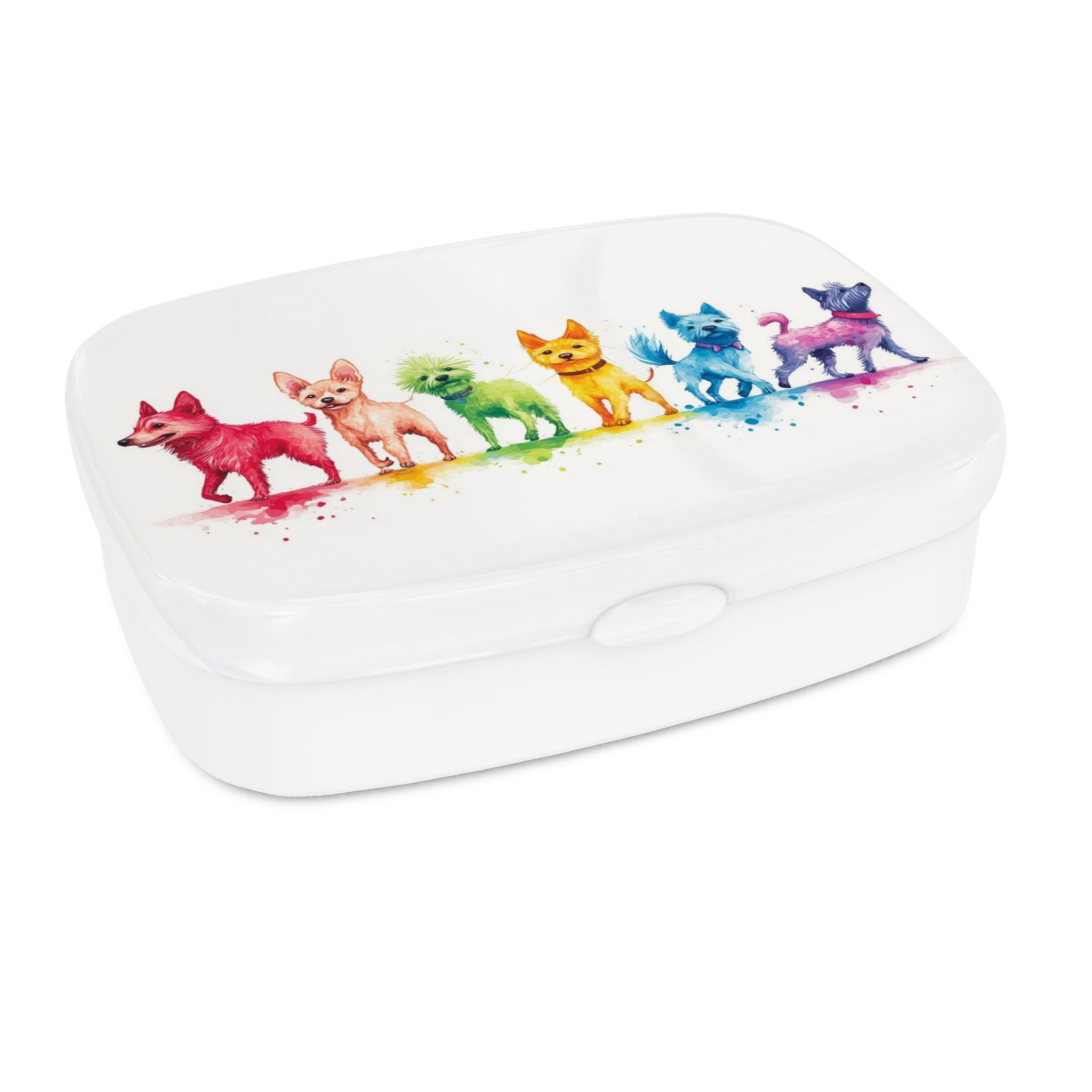 Lunch Box Colourful Dogs