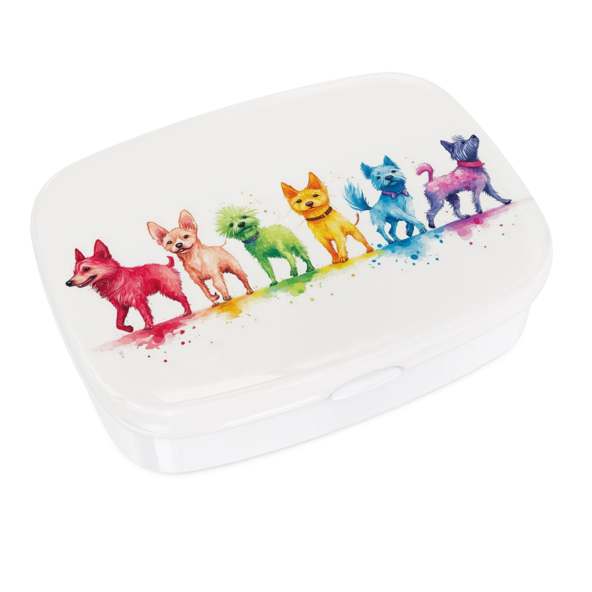 Lunch Box Colourful Dogs