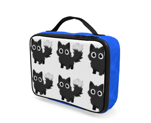 Lunch Bags - Wide-Eyed Black Cat