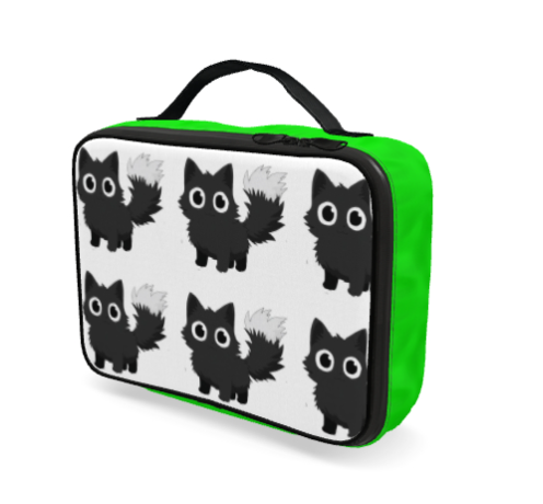 Lunch Bags - Wide-Eyed Black Cat