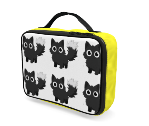 Lunch Bags - Wide-Eyed Black Cat